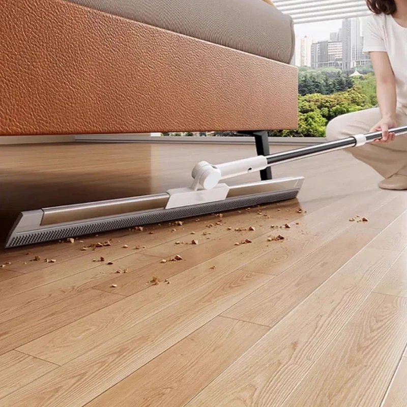 Vloerwisser met Rubberen Lip en TPE Borstels 30cm 50cm Multifunctioneel Schoonmaken voor Harde Vloeren | Sansoti