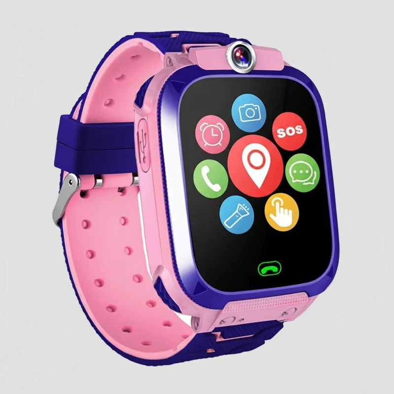 Digitaal Kinderhorloge GPS Tracker Telefoon Camera Waterdicht Touchscreen Veiligheid Smartwatch Kids | Sansoti