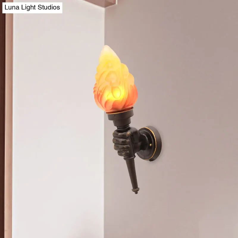 Wandlamp Glas Bronskleurig Toortsvorm E26/E27 Fitting Entree Hal Sfeervol Industrieel Retro Stijl Woonkamer | Sansoti