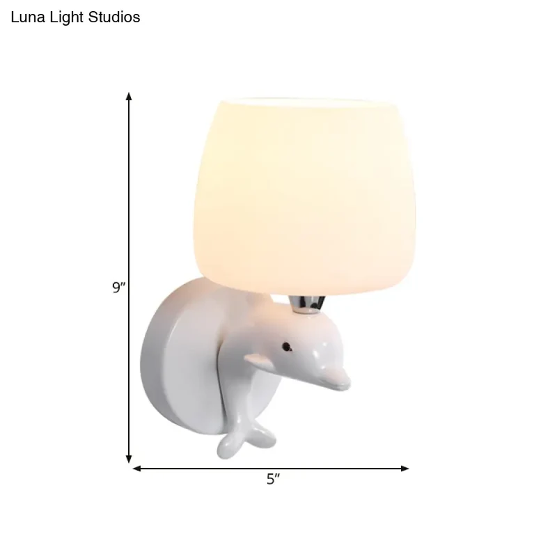 Wandlamp Urn Matglas Wit Modern E27 Fitting Slaapkamer Studeerkamer Hal Decoratieve Sfeerverlichting Wand | Sansoti