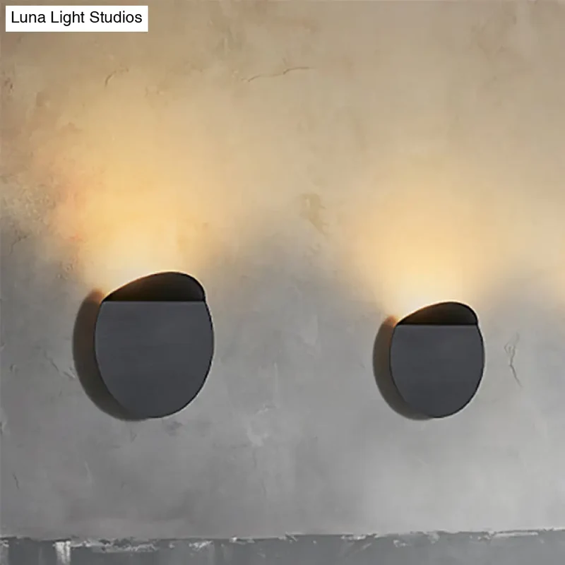 Ronde Wandlamp Metaal LED Dimbaar Warm Wit Gang Hal Corridor Modern Scandinavisch Design Sfeervol Licht | Sansoti