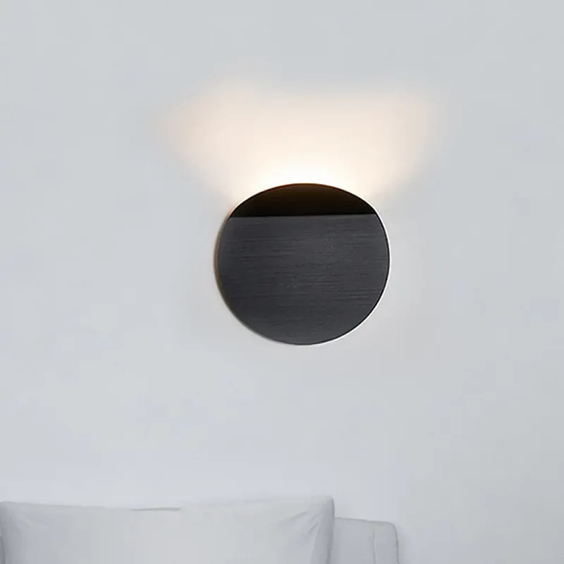 Ronde Wandlamp Metaal LED Dimbaar Warm Wit Gang Hal Corridor Modern Scandinavisch Design Sfeervol Licht | Sansoti
