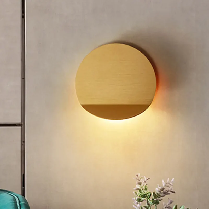 Ronde Wandlamp Metaal LED Dimbaar Warm Wit Gang Hal Corridor Modern Scandinavisch Design Sfeervol Licht | Sansoti