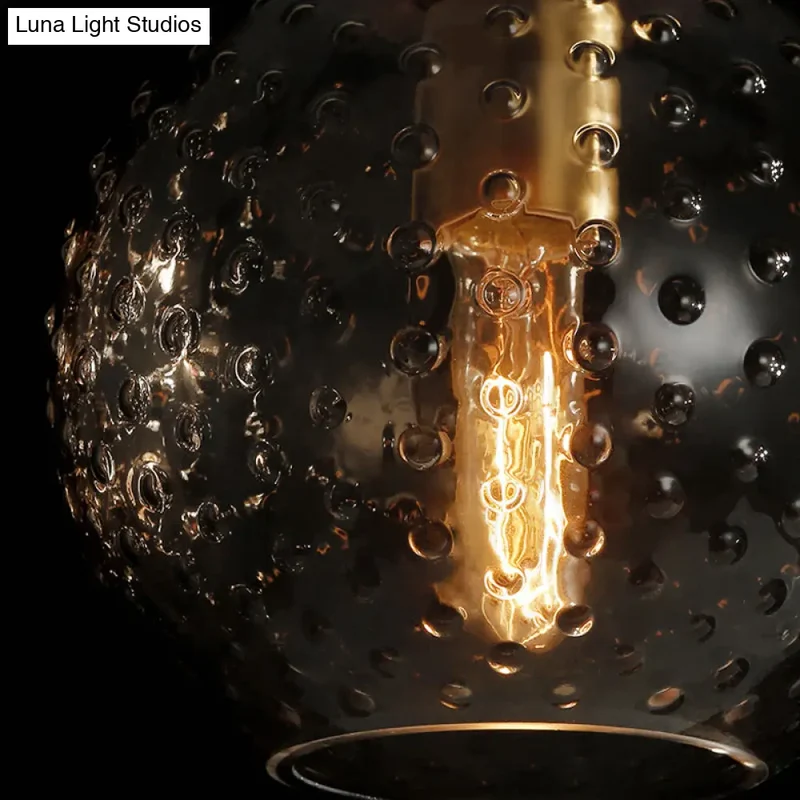 Glazen Bol Wandlamp met Messing Afwerking Retro Design 75cm Hoog E26 E27 Fitting Vintage Sfeerverlichting | Sansoti