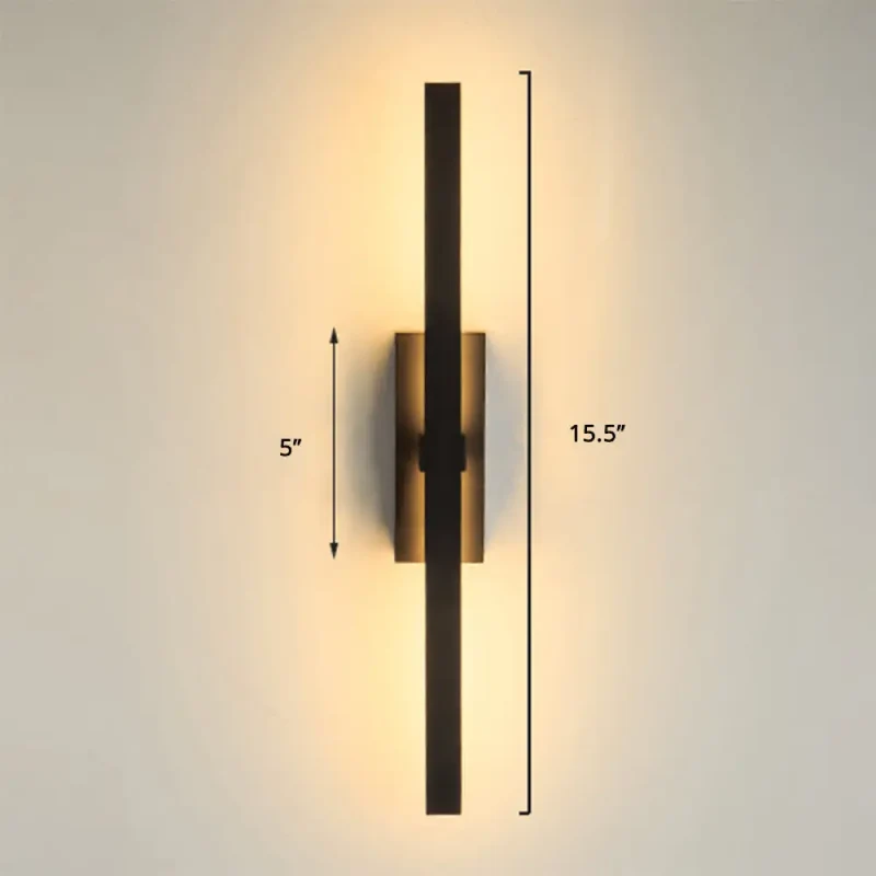 Draaibare LED Wandlamp Aluminium Zwart Goud Verstelbaar Modern Design Sfeerverlichting Woonkamer Slaapkamer | Sansoti