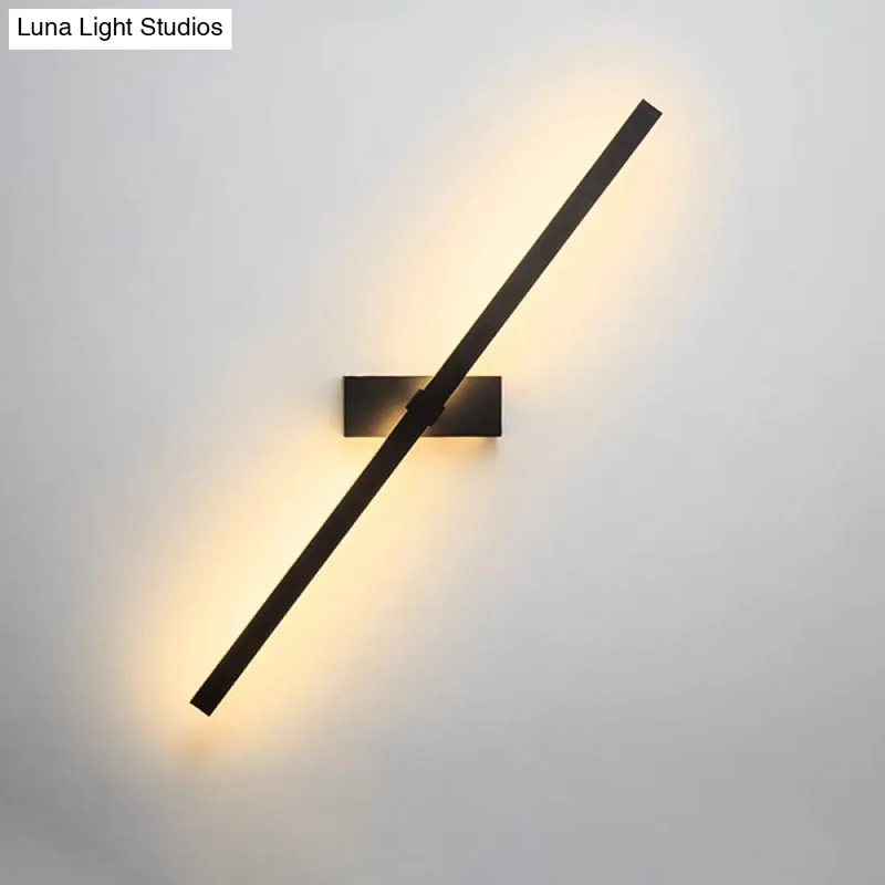 Draaibare LED Wandlamp Aluminium Zwart Goud Verstelbaar Modern Design Sfeerverlichting Woonkamer Slaapkamer | Sansoti