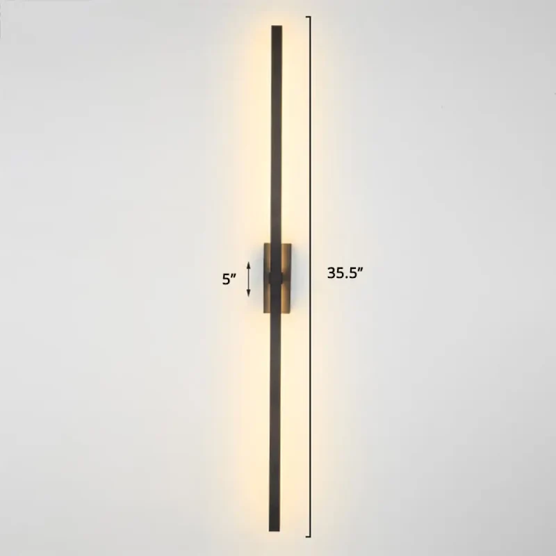 Draaibare LED Wandlamp Aluminium Zwart Goud Verstelbaar Modern Design Sfeerverlichting Woonkamer Slaapkamer | Sansoti