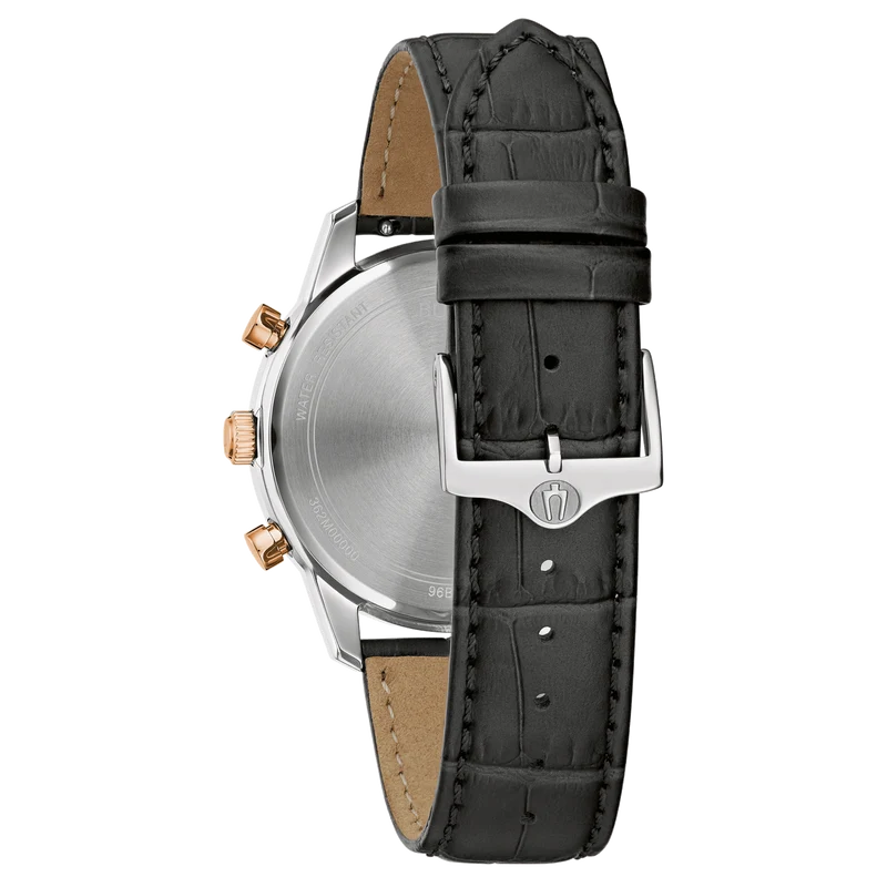 Bulova Sutton 98B409 Herrenuhr Grau • Chronograph • Edelstahlgehäuse