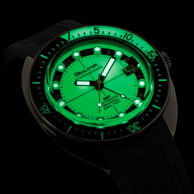 Bulova Oceanographer GMT 98B407 Herren • Automatikwerk mit GMT • Saphirglas