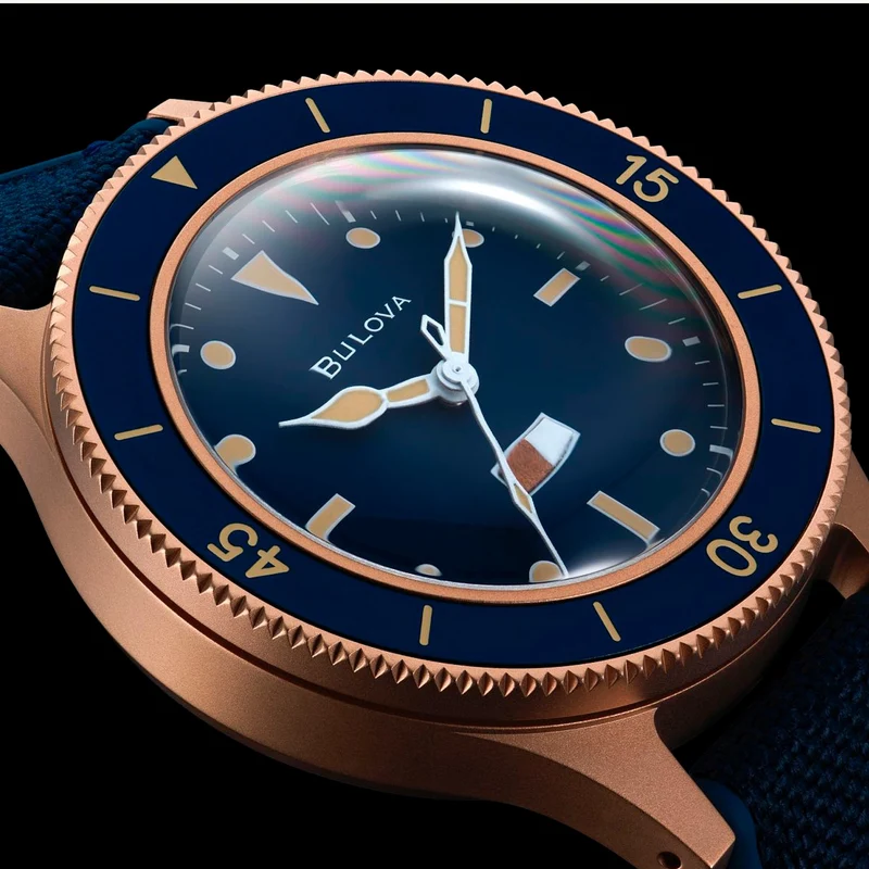 Bulova MIL-SHIPS 98A325 Herrenuhr Bronze • Automatikwerk • Saphirglas