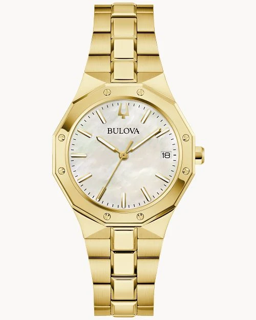 Bulova Classic 97M119 Damenuhr Weiß • Saphirglas • Super-LumiNova