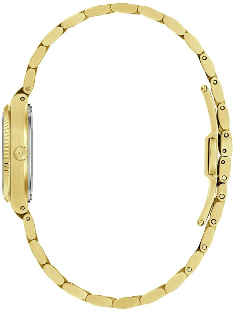 Bulova Super Seville 97L189 Damen Armbanduhr Silber-Gold • Saphirglas • Quarzwerk