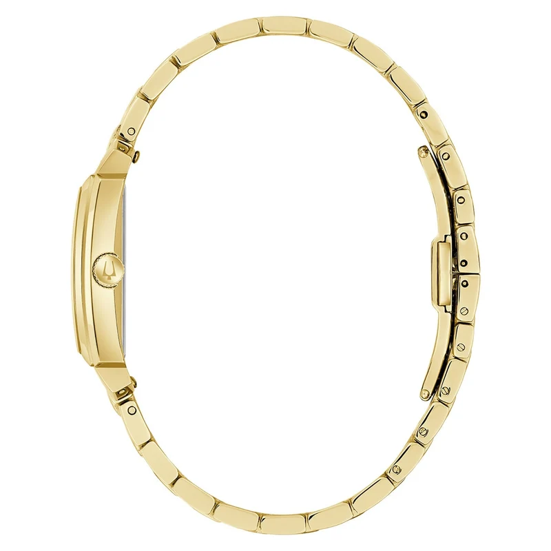 Bulova Sutton 97L186 Damen Armbanduhr Weiß/Gold • Mineralglas • Quarzwerk GL22
