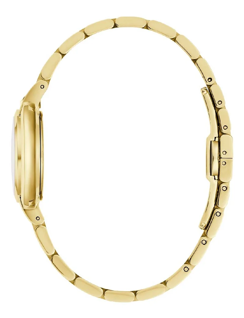 Bulova Rubaiyat 97L181 Damen Armbanduhr Weiß • Saphirglas • Goldfarben Edelstahl