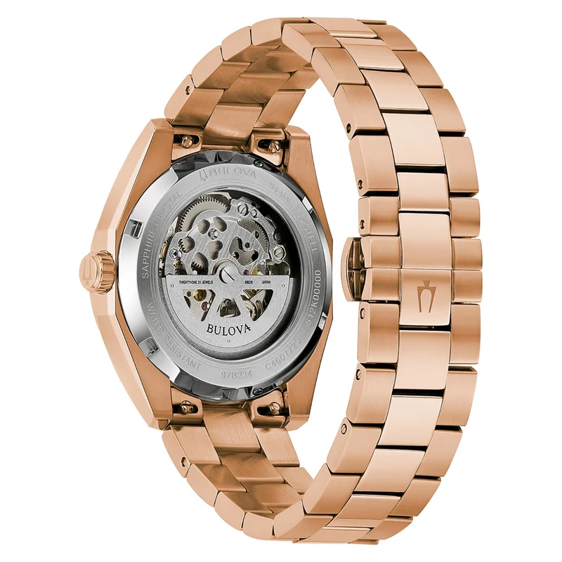 Bulova Surveyor 97B234 Herren Automatik • Saphirglas • Roségold-PVD Edelstahl