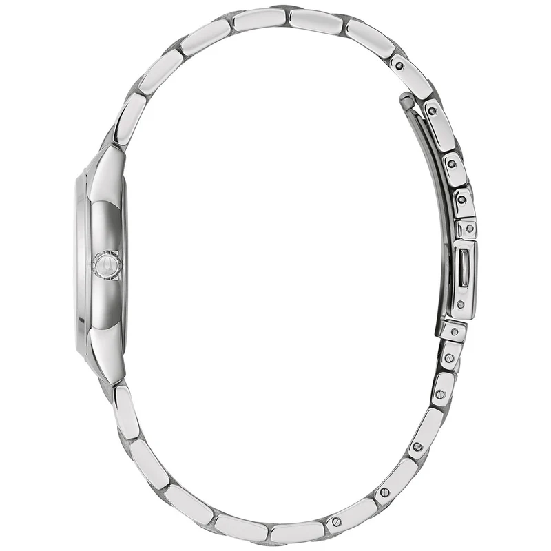 Bulova Sutton 96P249 Damen Armbanduhr Rosa • Saphirglas • 11 Handgefasste Diamanten