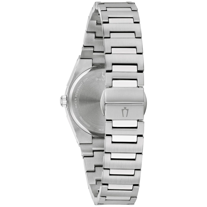 Bulova Classic 96M177 Damenuhr Blau • Quarzwerk mit Datum • Edelstahlgehäuse