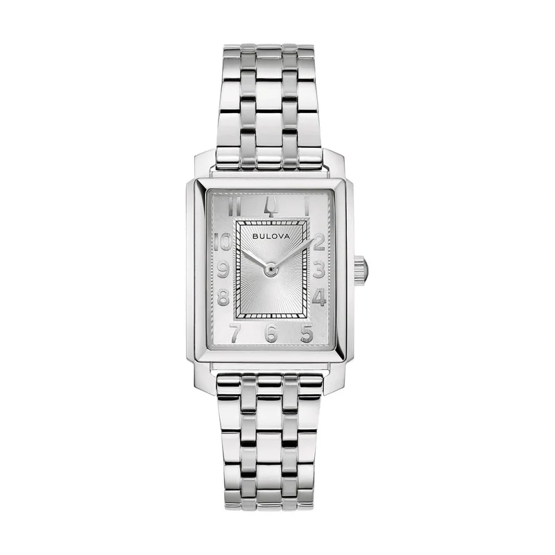 Bulova Sutton 96L349 Damen Armbanduhr Silber • Edelstahlgehäuse • Analoges Quarzwerk