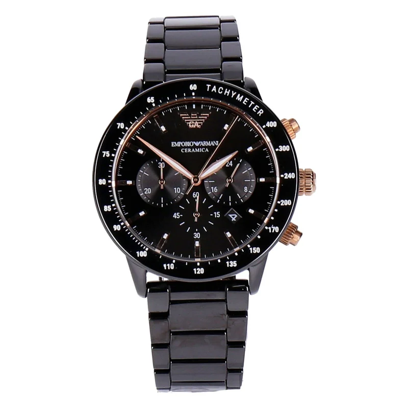 Emporio Armani Armbanduhr Herren schwarz