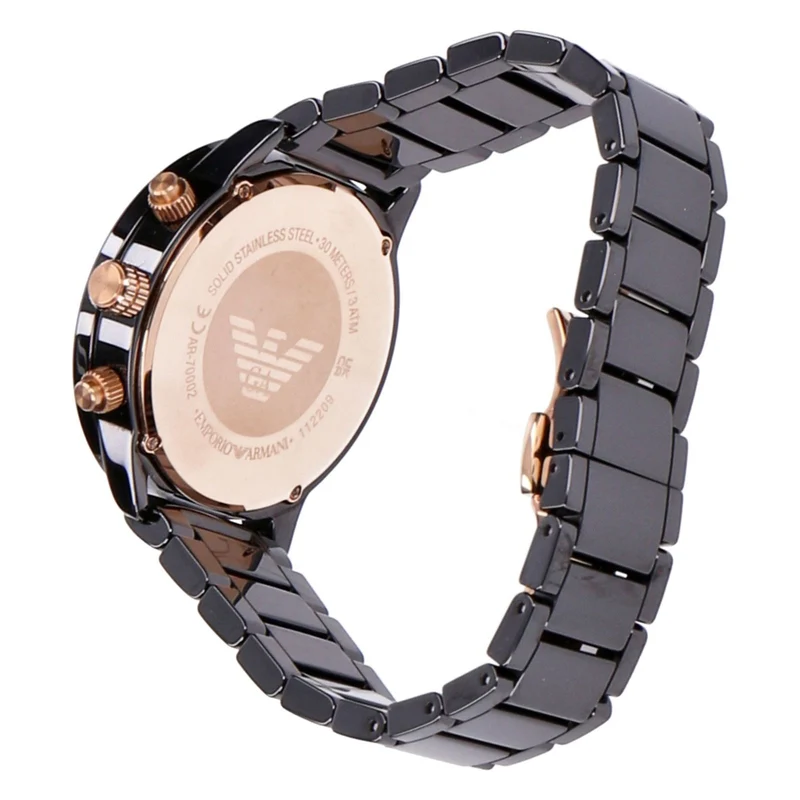 Emporio Armani Armbanduhr Herren schwarz