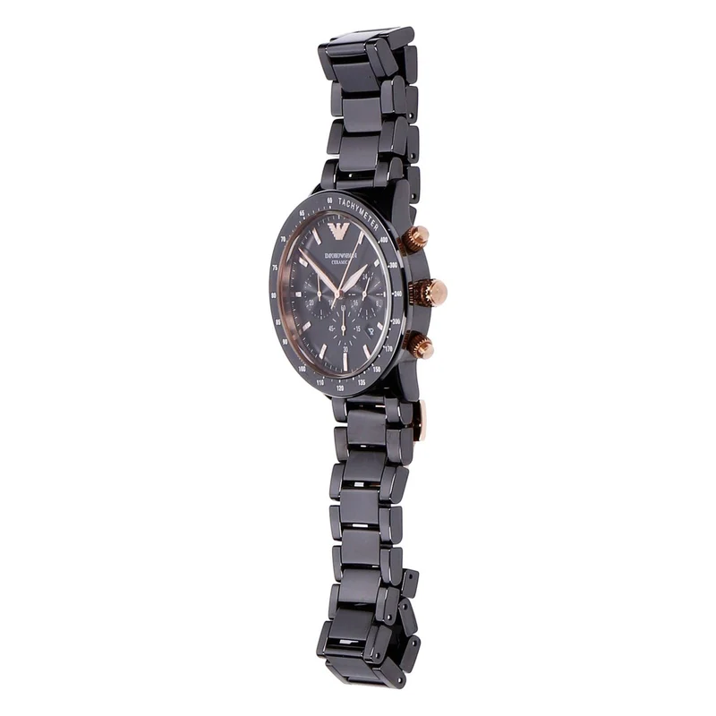 Emporio Armani Armbanduhr Herren schwarz