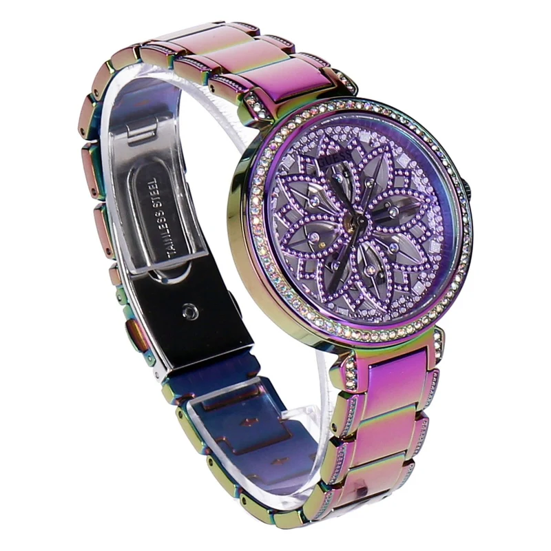 Guess Damen Analog Armbanduhr Queen Mehrfarbig