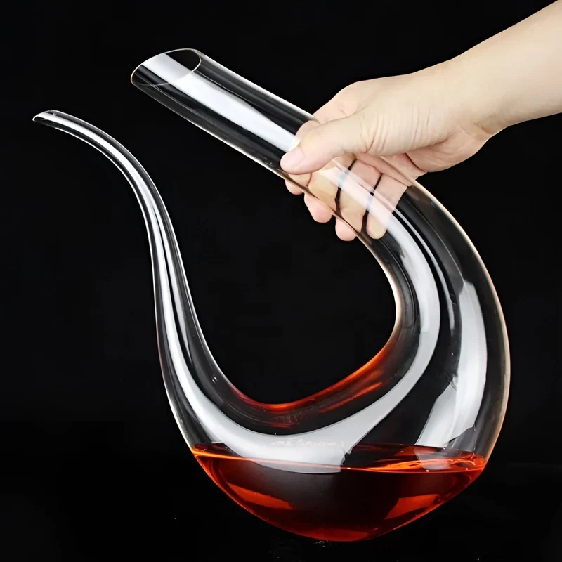 Wijnkaraf Met Beluchter 1500ml Kristalglas Handgeblazen | Sansoti