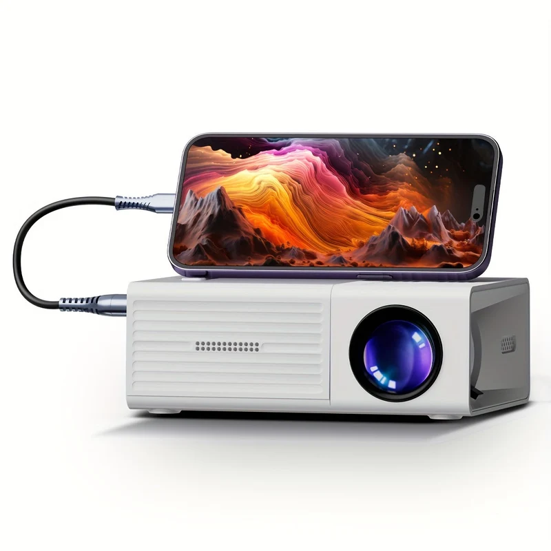 Mini Beamer 3000 Lumen Draagbaar Met HDMI USB Voor Thuisbioscoop | Sansoti