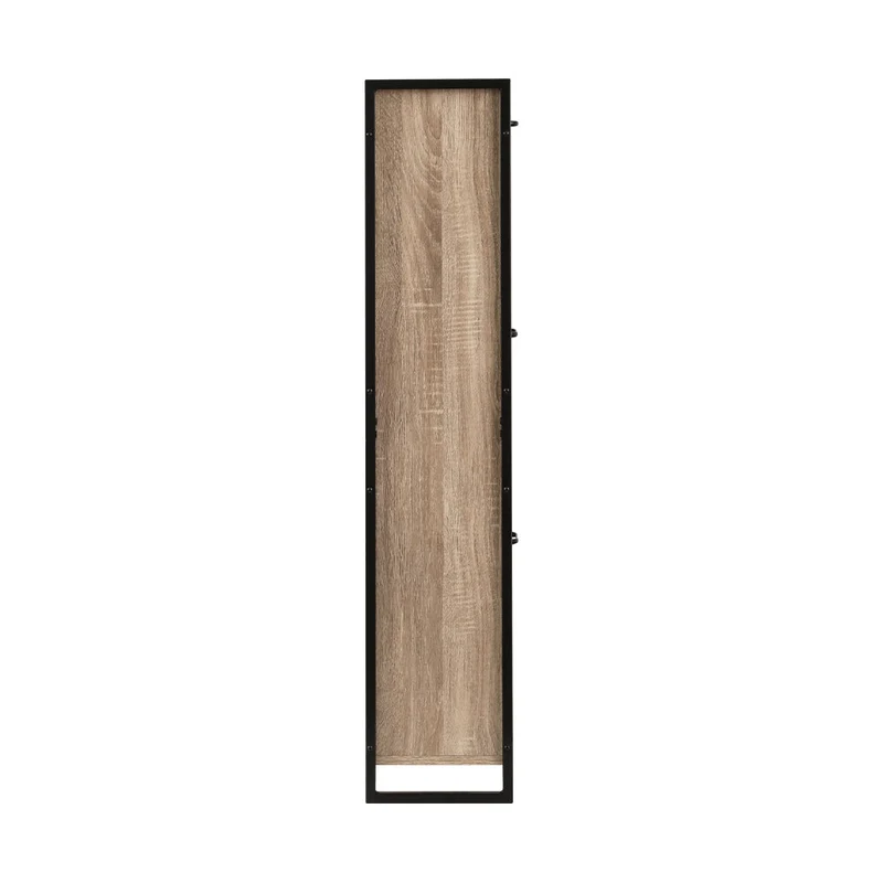 Schoenenkast met Organiser en 24 Paar Opbergcapaciteit – Houten Front en Metalen Frame | Sansoti