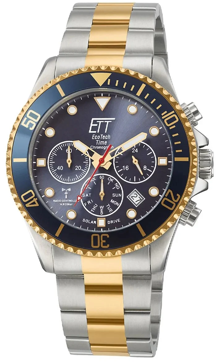 Eco Tech Time Watersports EGS-11609-35M Herrenuhr • Solar-Antrieb • Funk-Technologie