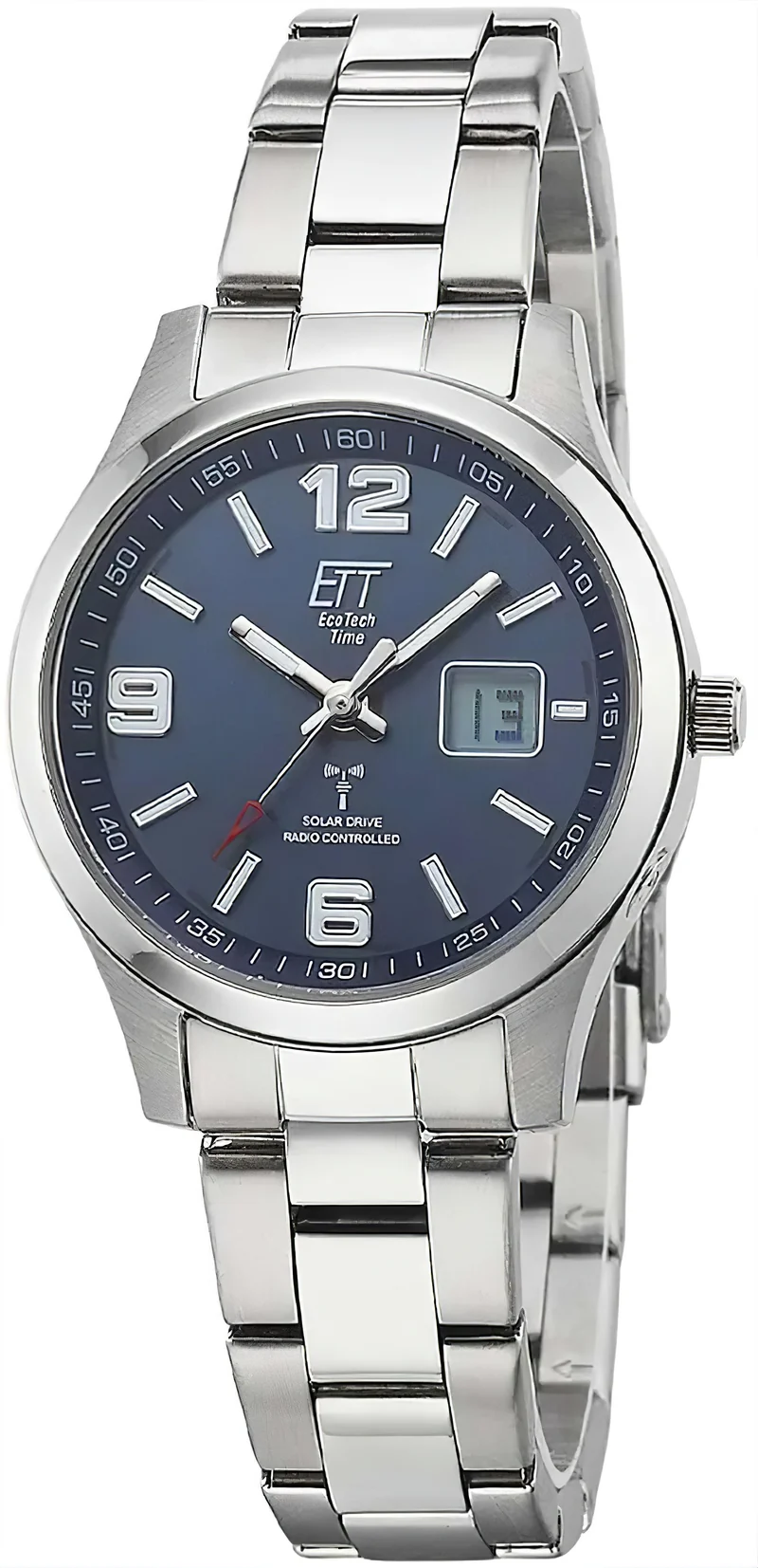 Eco Tech Time Basic ELS-11589-32M Damenuhr • Funk-Solar • Titanium