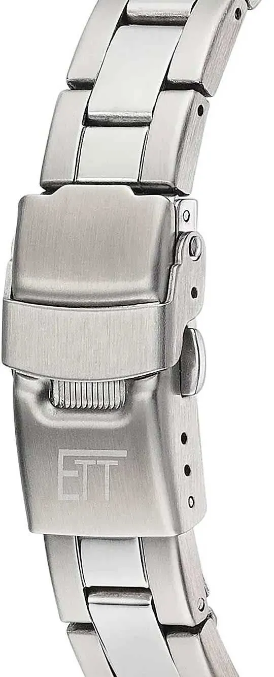 Eco Tech Time Basic ELS-11589-32M Damenuhr • Funk-Solar • Titanium