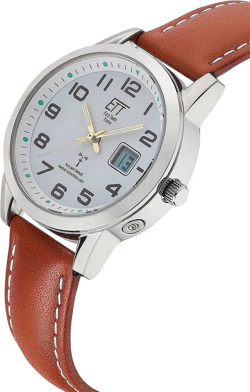 Eco Tech Time Gobi ELS-11616-61L Damenuhr • Solar-Antrieb • Funk-Technologie