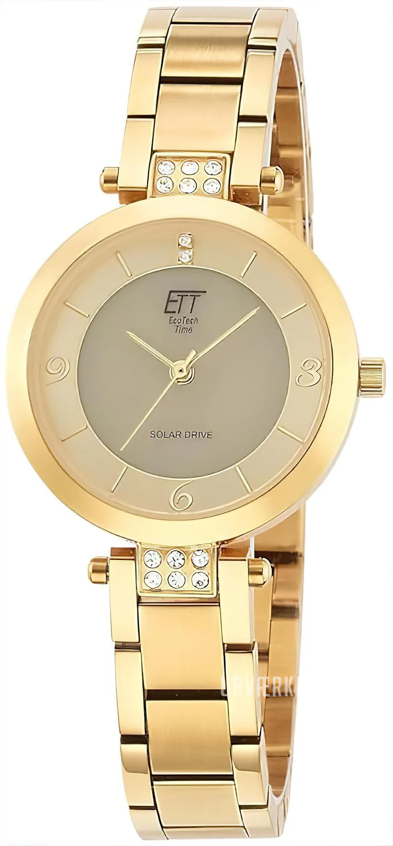 Eco Tech Time Diamond Lady ELS-12141-62M Damenuhr • Solar-Antrieb • Echte Diamanten