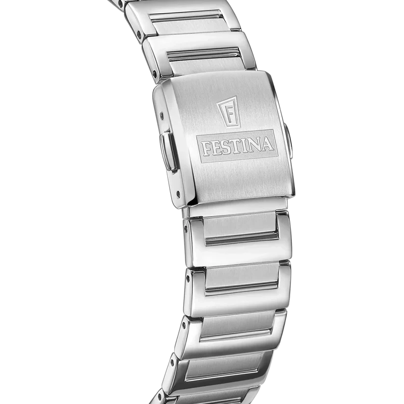 Festina F20679/1 On the Square Damenuhr • Eckig • Silber