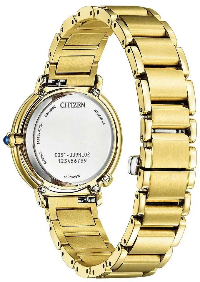 Citizen L Arcly EM1092-64D Damenuhr • Eco-Drive Solar • Perlmutt & Diamanten
