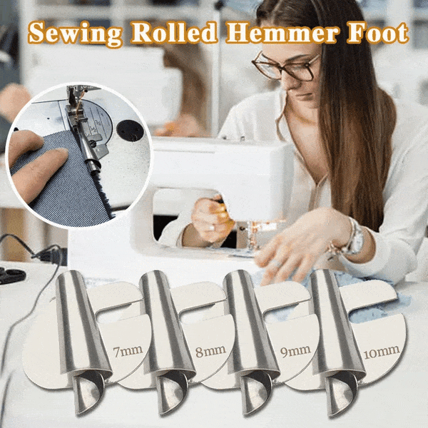 Spiraalzoomvoet Set 8 Delig RVS 3-10mm Naaimachine Accessoire | Sansoti