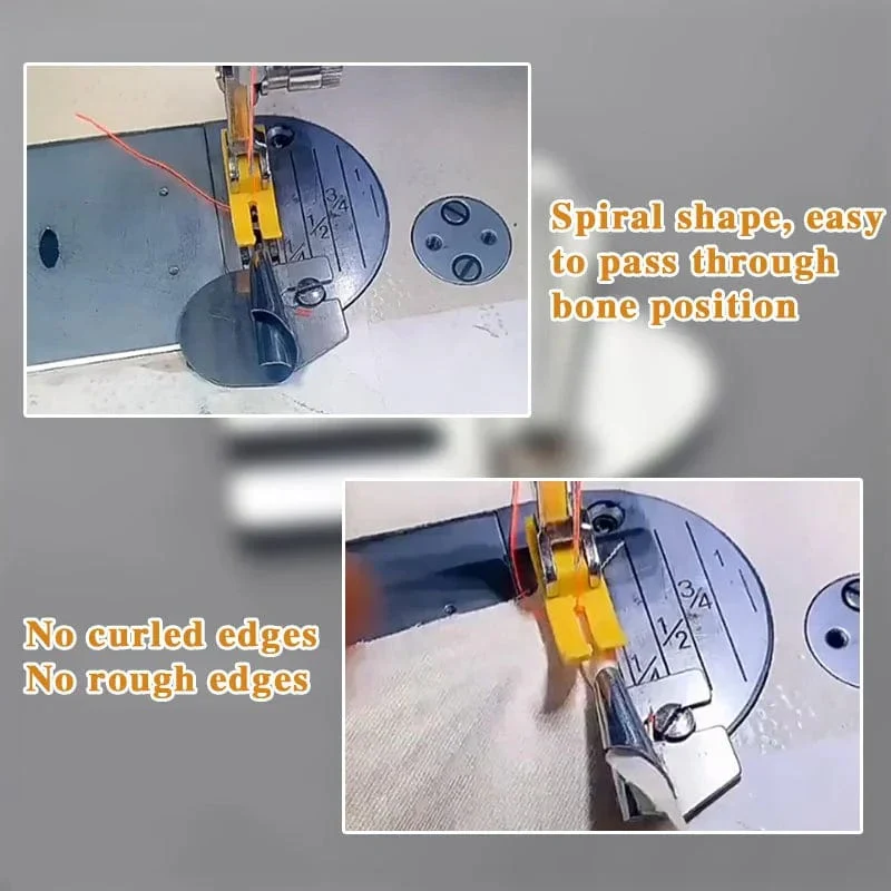 Spiraalzoomvoet Set 8 Delig RVS 3-10mm Naaimachine Accessoire | Sansoti
