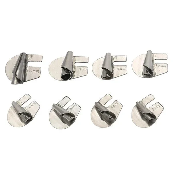 Spiraalzoomvoet Set 8 Delig RVS 3-10mm Naaimachine Accessoire | Sansoti