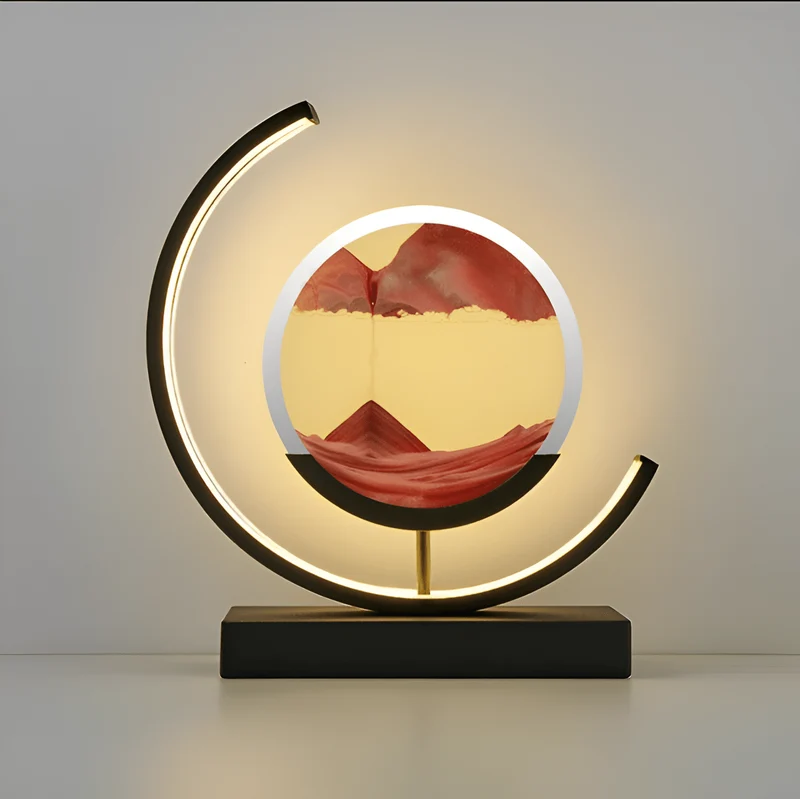 Sansoti | LED Zandlamp met Afstandsbediening & Dimbaar Licht – Rustgevende Design Tafellamp