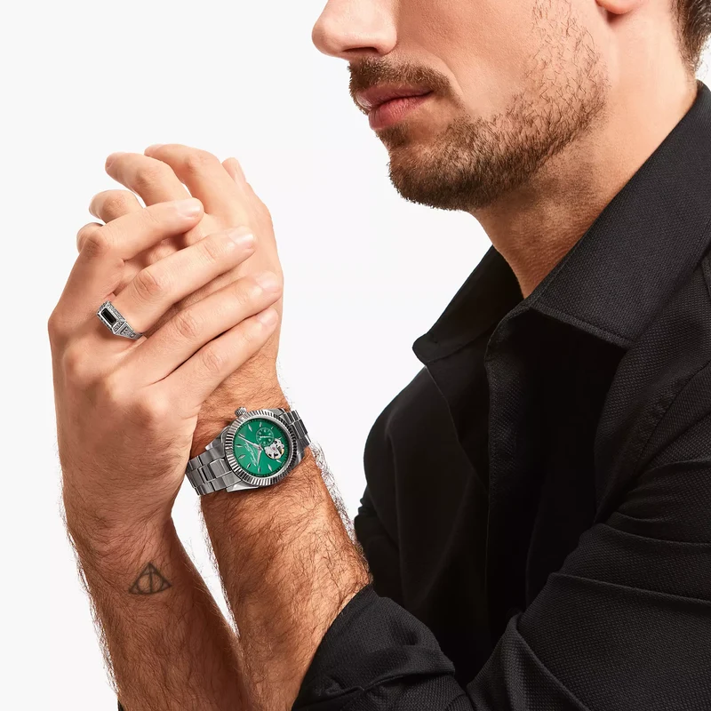 Thomas Sabo WA0419-201-211 Damen Armbanduhr Smaragdgrün • Automatikwerk Miyota 8N40 • Saphirglas entspiegelt