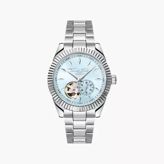 Thomas Sabo WA0417-201-209 Unisex Armbanduhr Eisblau • Automatikwerk Miyota 8N40 • Saphirglas