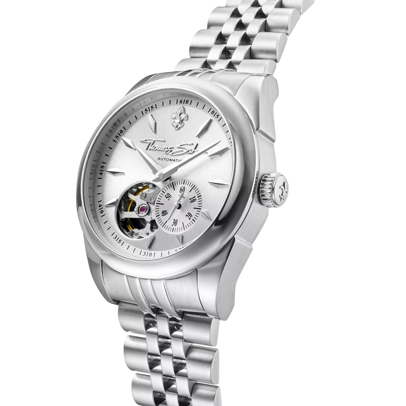 Thomas Sabo WA0416-201-201 Unisex Automatikuhr Silber • Saphirglas • Miyota 8N40 Automatikwerk