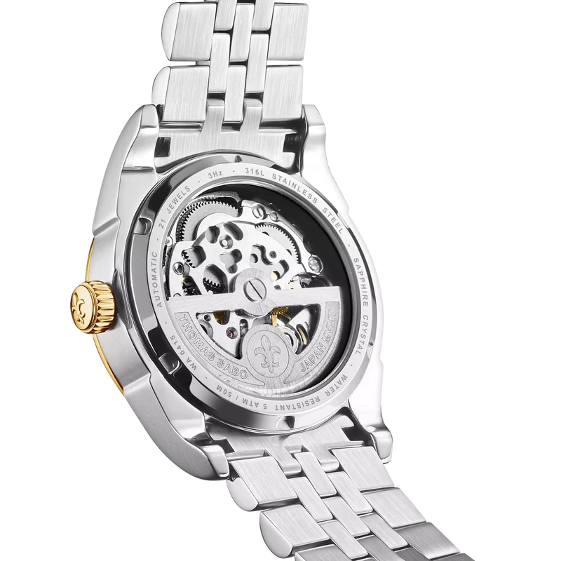 Thomas Sabo WA0415-291-203 Unisex Armbanduhr Bicolor • Automatikwerk Miyota 8N40 • Saphirglas