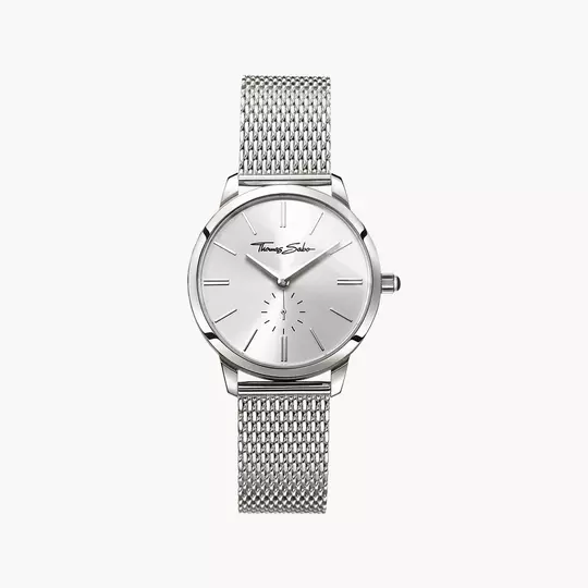 Thomas Sabo Glam Spirit WA0248-201-201 Damen Armbanduhr Silber • Milanaise-Armband aus Edelstahl • Mineralglas saphirbeschichtet