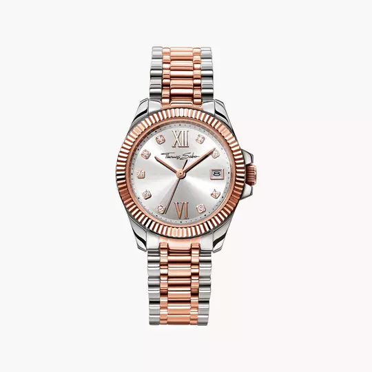Thomas Sabo Divine Spirit WA0219-272-201 Damenuhr Roségold-Silber • Mineralglas mit Saphirbeschichtung • Bicolor-Edelstahlarmband