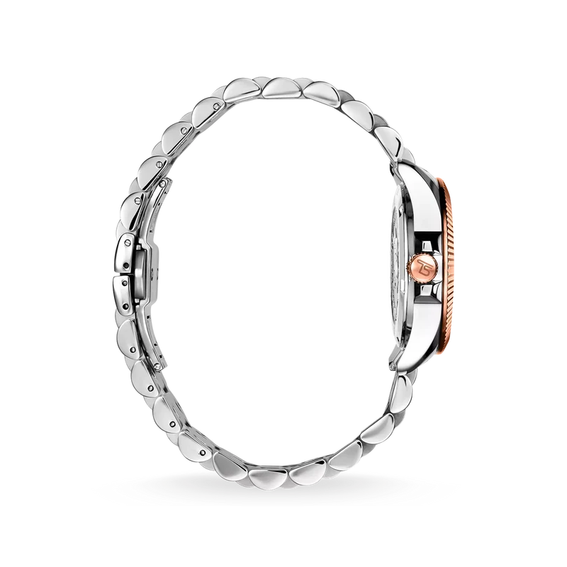 Thomas Sabo Divine Spirit WA0219-272-201 Damenuhr Roségold-Silber • Mineralglas mit Saphirbeschichtung • Bicolor-Edelstahlarmband