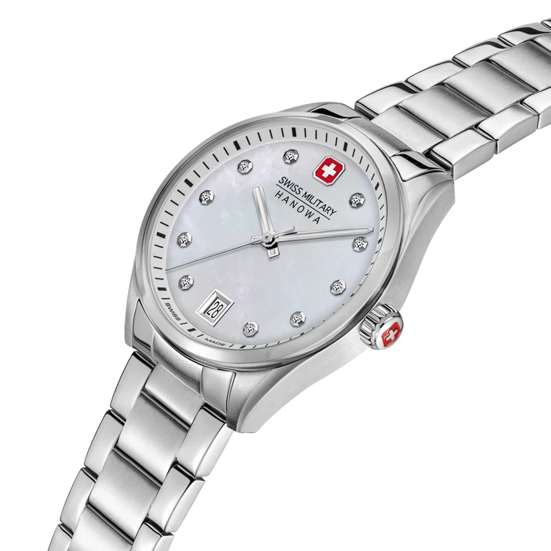 Swiss Military Hanowa Road Runner SMWLH0005001 Damenuhr Weiß • Saphirglas • 10 ATM Wasserdicht