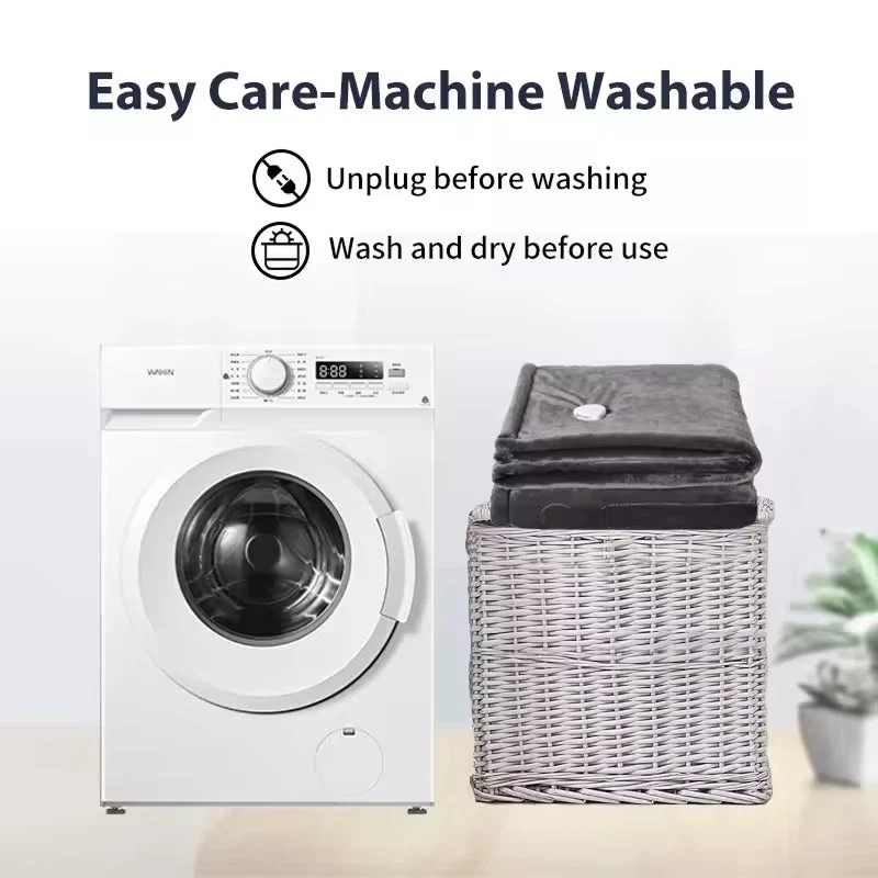 Elektrische Plaid met 9 Temperatuurstanden Zachte Fleece Deken Timer Functie Warmteregeling Slaapkamer | Sansoti