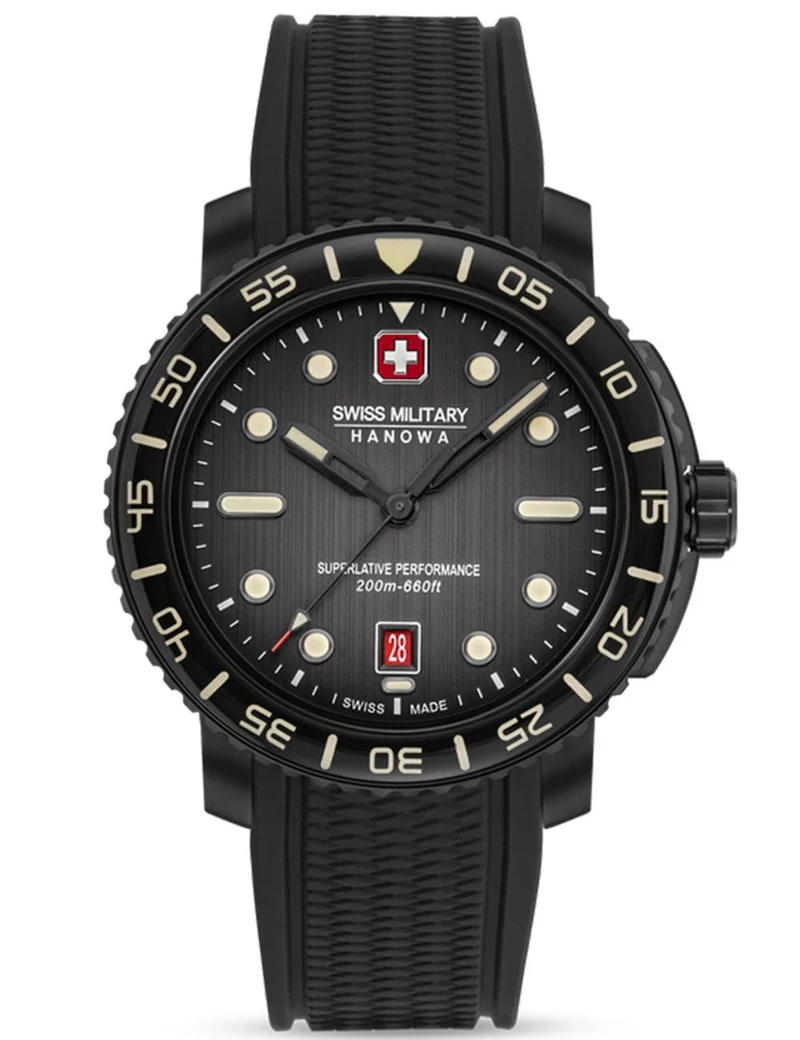 Swiss Military Hanowa Black Marlin SMWGN0001730 Herren • Quarzwerk • 20 ATM Wasserdicht